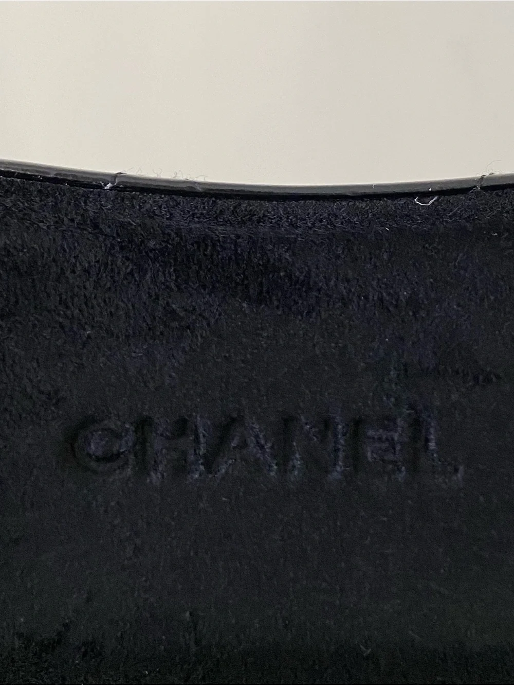 Chanel Made in Italy Black Quilted Leather CC Logo Hard Glasses Sunglasses Case